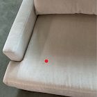 Open Box: Andes Petite Left-Arm 2.5 Seater Sofa - Performance Distressed Velvet Sand, Dark Pewter