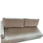 Open Box: Andes Petite Left-Arm 2.5 Seater Sofa - Performance Distressed Velvet Sand, Dark Pewter
