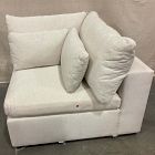 Open Box: Harmony Modular Corner - Melange Weave Stone White