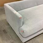 Open Box: Haven Left-Arm 2 Seater Sofa Bench - Performance Washed Canvas Storm Gray