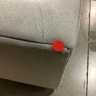 Open Box: Haven Left-Arm 2 Seater Sofa Bench - Performance Washed Canvas Storm Gray