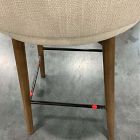 Open Box: Devon Bar Stool (30") - Performance+ Basket Slub Sand, Toasted Oak