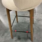 Open Box: Devon Bar Stool (30") - Performance+ Basket Slub Sand, Toasted Oak