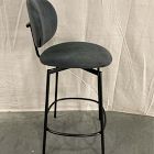 Open Box: Flynn Counter Stool (26") - Performance Velvet Slate, Dark Bronze