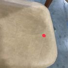 Open Box: Hyde Leather Counter Stool (26") - Ludlow Leather Cumin, Cool Walnut