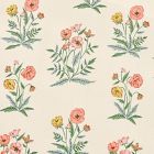 Pink Chicken Poppy Floral Crib Fitted Sheet