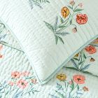 Pink Chicken Poppy Floral Quilt &amp; Shams