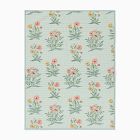 Pink Chicken Poppy Floral Baby Quilt