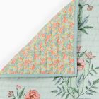 Pink Chicken Poppy Floral Baby Quilt