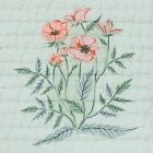 Pink Chicken Poppy Floral Baby Quilt