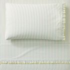 Pink Chicken Ruffle Stripe Sheet Set