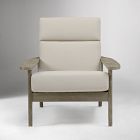 Mid-Century Outdoor High-Back Lounge Chair