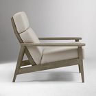 Mid-Century Outdoor High-Back Lounge Chair