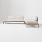 Catalina Outdoor 3-Piece L-Shaped Sectional w/ Table (109")