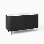 Open Box: Ellington Double Bathroom Vanity (63"), No Hardware - Blackend Oak