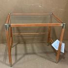 Open Box: Arnet Solid Wood and Glass Nesting Side Table (24") - Sienna