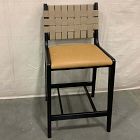 Open Box: Dunham Counter Stool (26") - Ludlow Leather Sesame, Sand Straps, Black