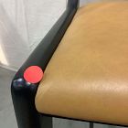 Open Box: Dunham Counter Stool (26") - Ludlow Leather Sesame, Sand Straps, Black