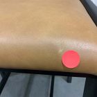 Open Box: Dunham Counter Stool (26") - Ludlow Leather Sesame, Sand Straps, Black