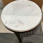 Open Box: Elwell Marble Side Table (16") - Vintage Brass