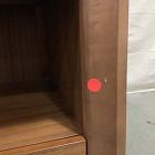 Open Box: Matias Nightstand (24") - Cool Walnut, Burnished Brass