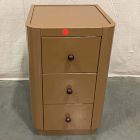 Open Box: Pierce &amp; Ward Lacquered Nightstand (16") - Rustic Gold