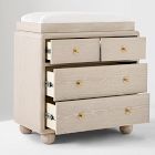 Joseph Altuzarra Sphere Foot 4-Drawer Wide Dresser with Removable Topper (36")