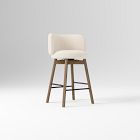 Open Box: Devon Counter Stool (26") - Performance Basket Slub Sand, Toasted Oak