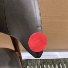 Open Box: Hyde Counter Stool (26") - Saddle Leather Slate, Cool Walnut