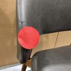 Open Box: Hyde Counter Stool (26") - Saddle Leather Slate, Cool Walnut