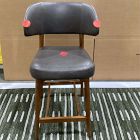 Open Box: Hyde Counter Stool (26") - Saddle Leather Slate, Cool Walnut