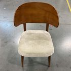 Open Box: Hyde Plywood Back Dining Chair - Performance Distressed Velvet Sand, Cool Walnut
