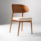 Open Box: Hyde Plywood Back Dining Chair - Performance Distressed Velvet Sand, Cool Walnut