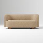 Open Box: Laurent Sofa (76") - Performance Distressed Velvet Camel, Cool Walnut