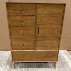 Open Box: Mid-Century Chifforobe (40") - Acorn