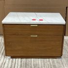 Open Box: Parker Marble Nightstand (28") - Cool Walnut