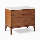Open Box: Parker Marble Nightstand (28") - Cool Walnut