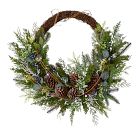 Faux Pine &amp; Pine Cone Wreath