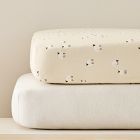 Sheep Crib Sheet &amp; Oatmeal Tencel Crib Sheet Bundle