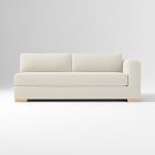 Open Box: Nassau Right-Arm 2 Seater Sofa Bench - Performance Boucle Oatmeal