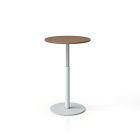 Simii Trellex Height-Adjustable Round Disc Base Laminate Table