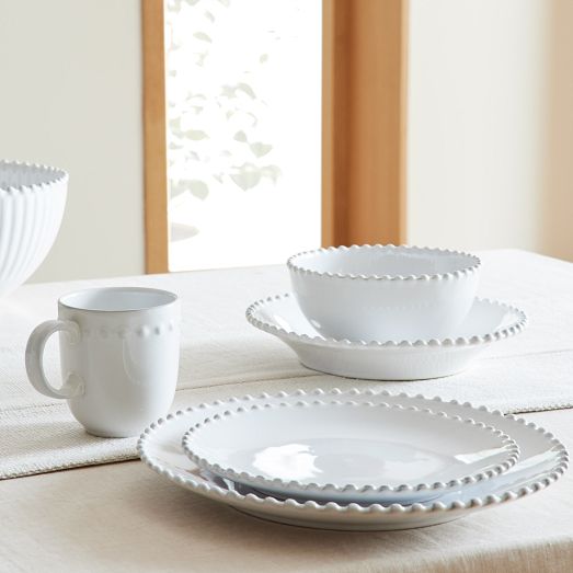 Costa Nova Pearl White Dinnerware Collection | West Elm