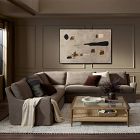 Delara Slipcover L-Shaped Sectional (124")