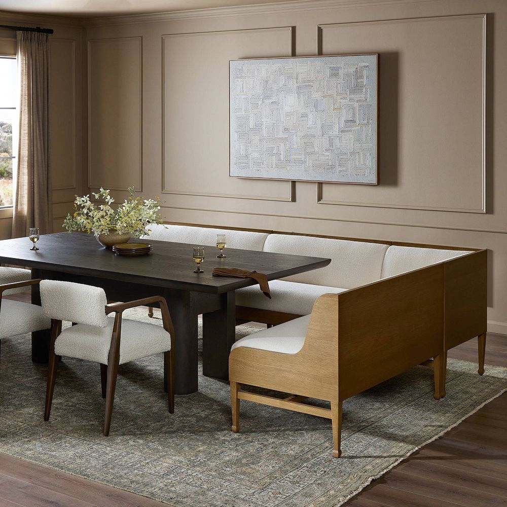 Mireva L-Shaped Dining Banquette (75"-113") by West Elm