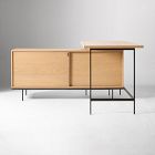 Pierce L-Shaped Desk (60") &amp; Open Shelf (60") Set