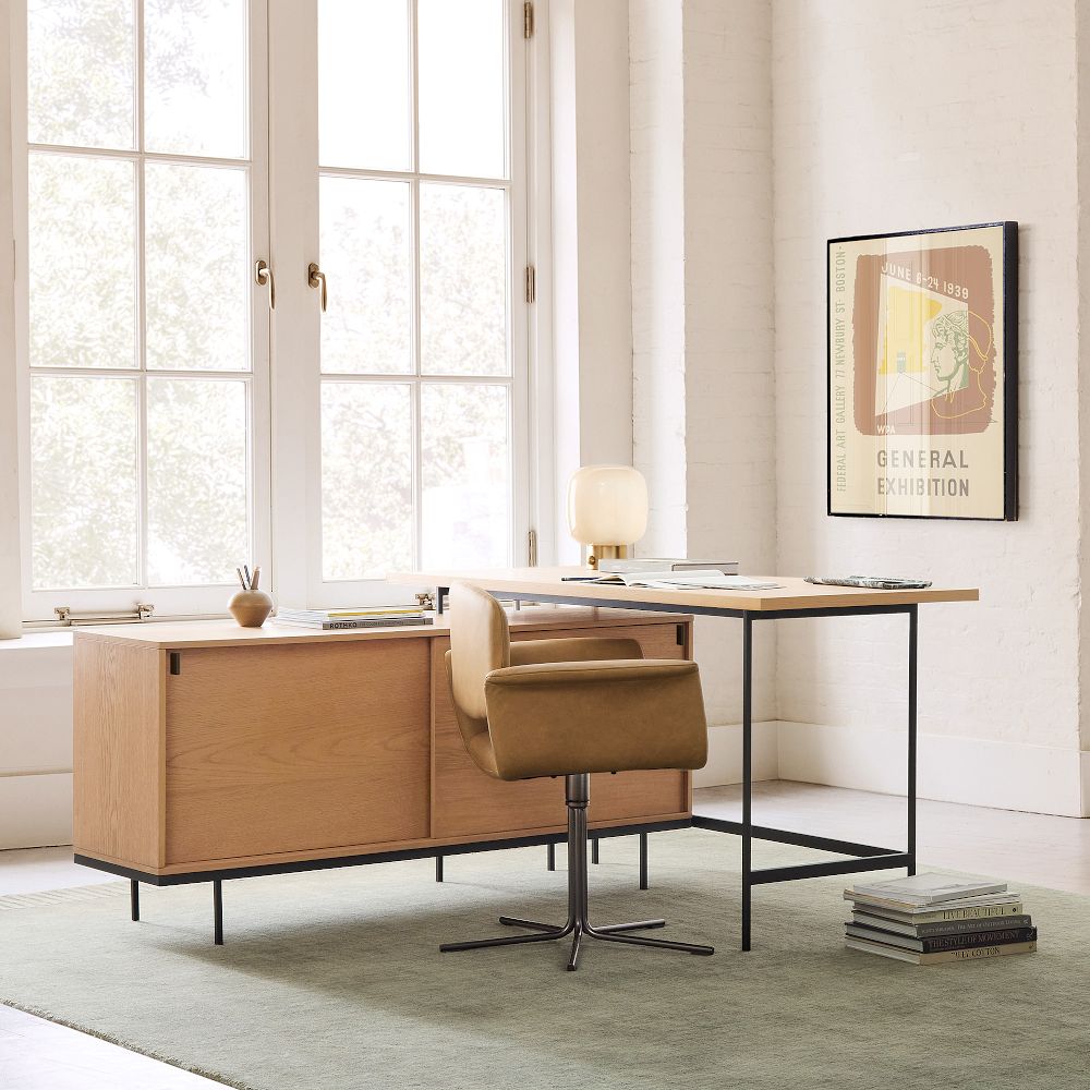 Pierce L-Shaped Desk (56") by West Elm