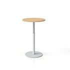 Simii Trellex Height-Adjustable Round Disc Base Laminate Table