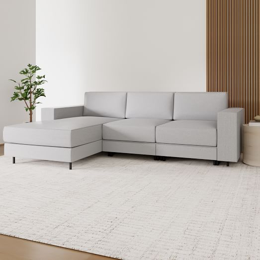 Axel Motion Reclining 3-Piece Chaise Sectional (108") by West Elm