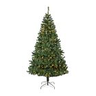 Pre-Lit Faux Northern Tip Pine Christmas Tree (5'&ndash;8')