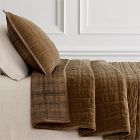 Cotton Velvet Plaid Reverse Quilt &amp; Shams